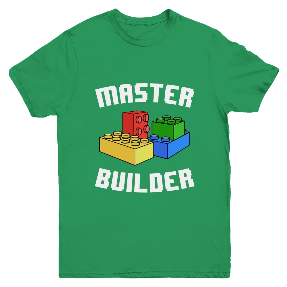 Cool Master Builder Funny Building Blocks Men Women Youth Shirt | siriusteestore