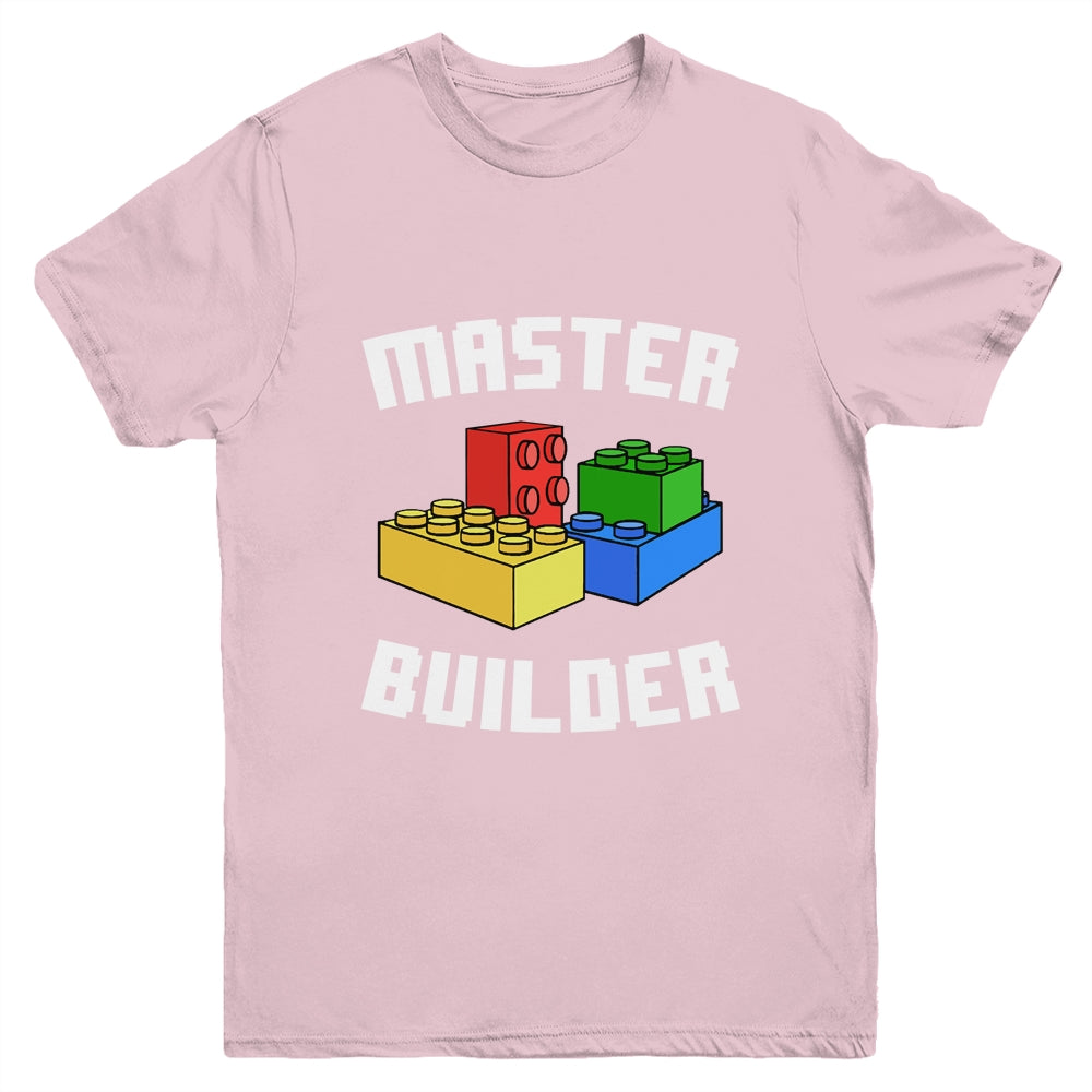 Cool Master Builder Funny Building Blocks Men Women Youth Shirt | siriusteestore