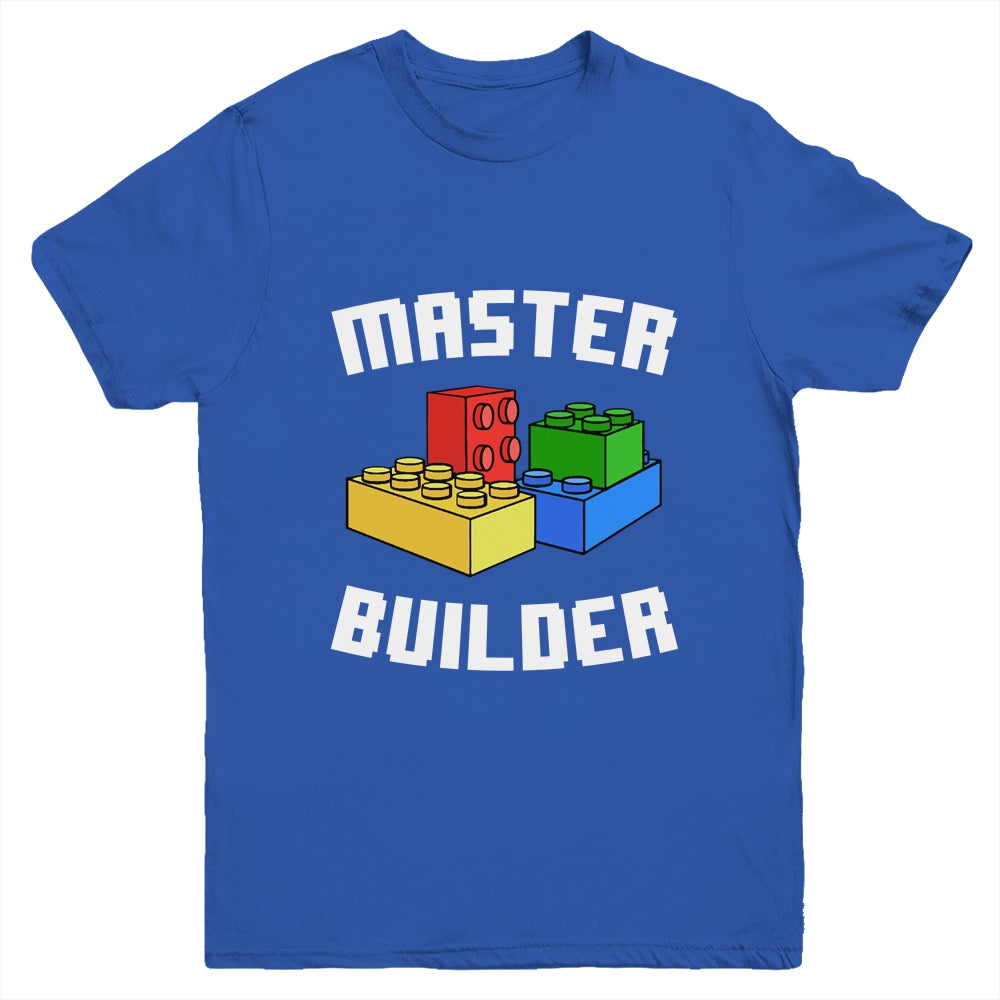 Cool Master Builder Funny Building Blocks Men Women Youth Shirt | siriusteestore