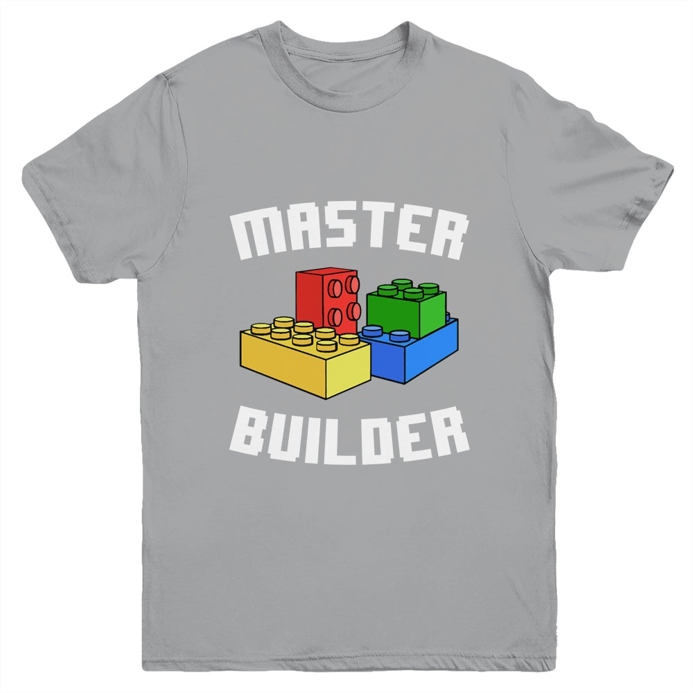 Cool Master Builder Funny Building Blocks Men Women Youth Shirt | siriusteestore