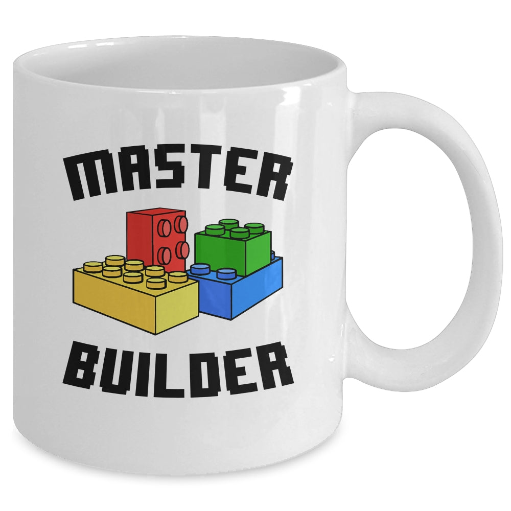 Cool Master Builder Funny Building Blocks Women Men Mug | siriusteestore