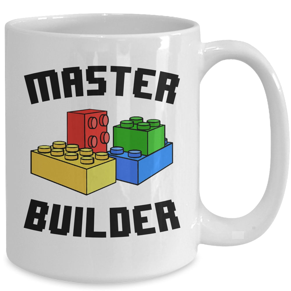 Cool Master Builder Funny Building Blocks Women Men Mug | siriusteestore