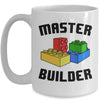 Cool Master Builder Funny Building Blocks Women Men Mug | siriusteestore