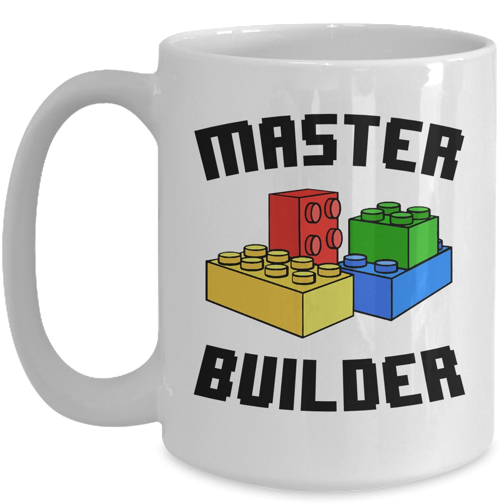 Cool Master Builder Funny Building Blocks Women Men Mug | siriusteestore