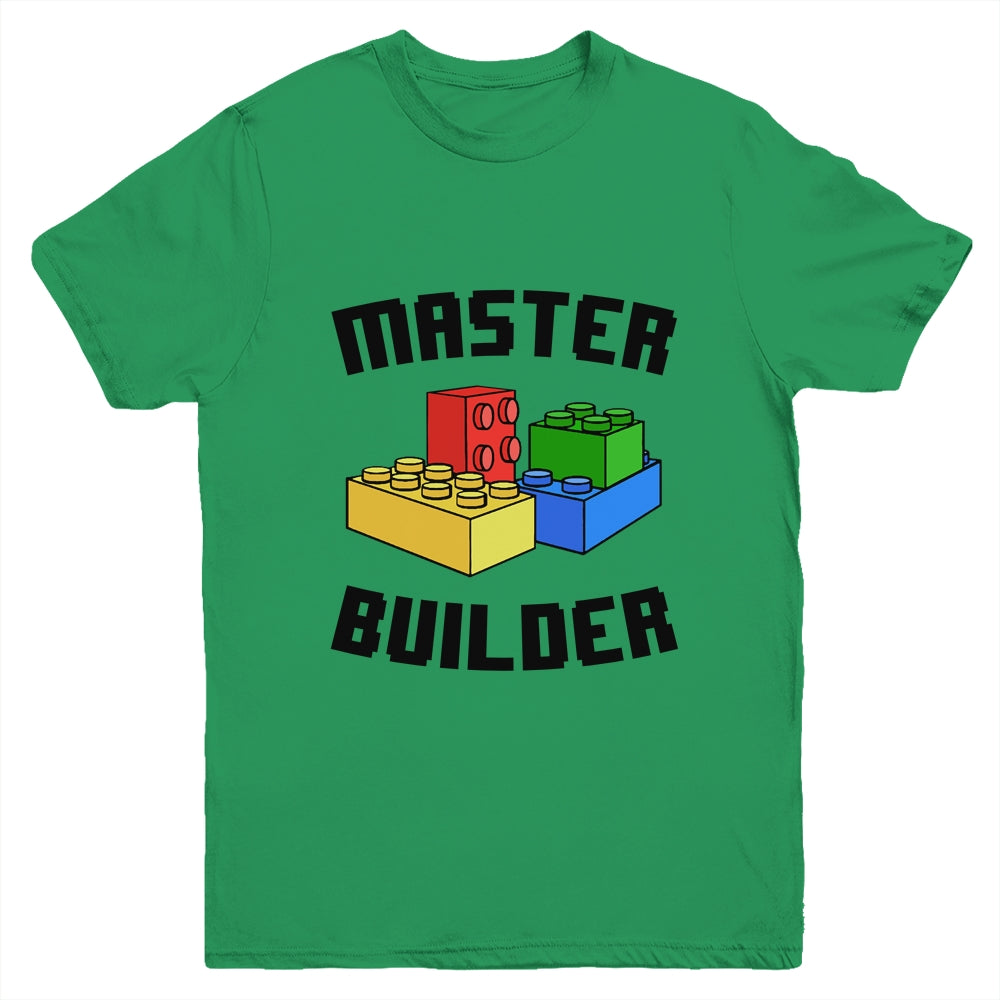 Cool Master Builder Funny Building Blocks Women Men Youth Shirt | siriusteestore