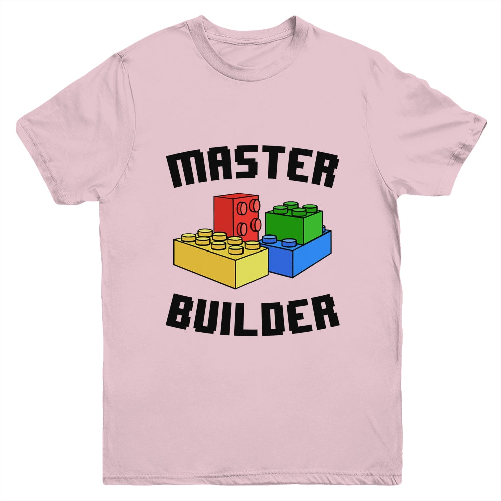 Cool Master Builder Funny Building Blocks Women Men Youth Shirt | siriusteestore