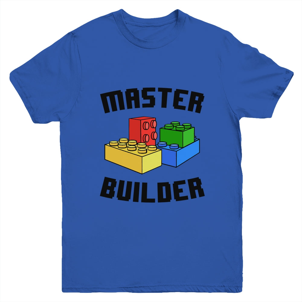 Cool Master Builder Funny Building Blocks Women Men Youth Shirt | siriusteestore