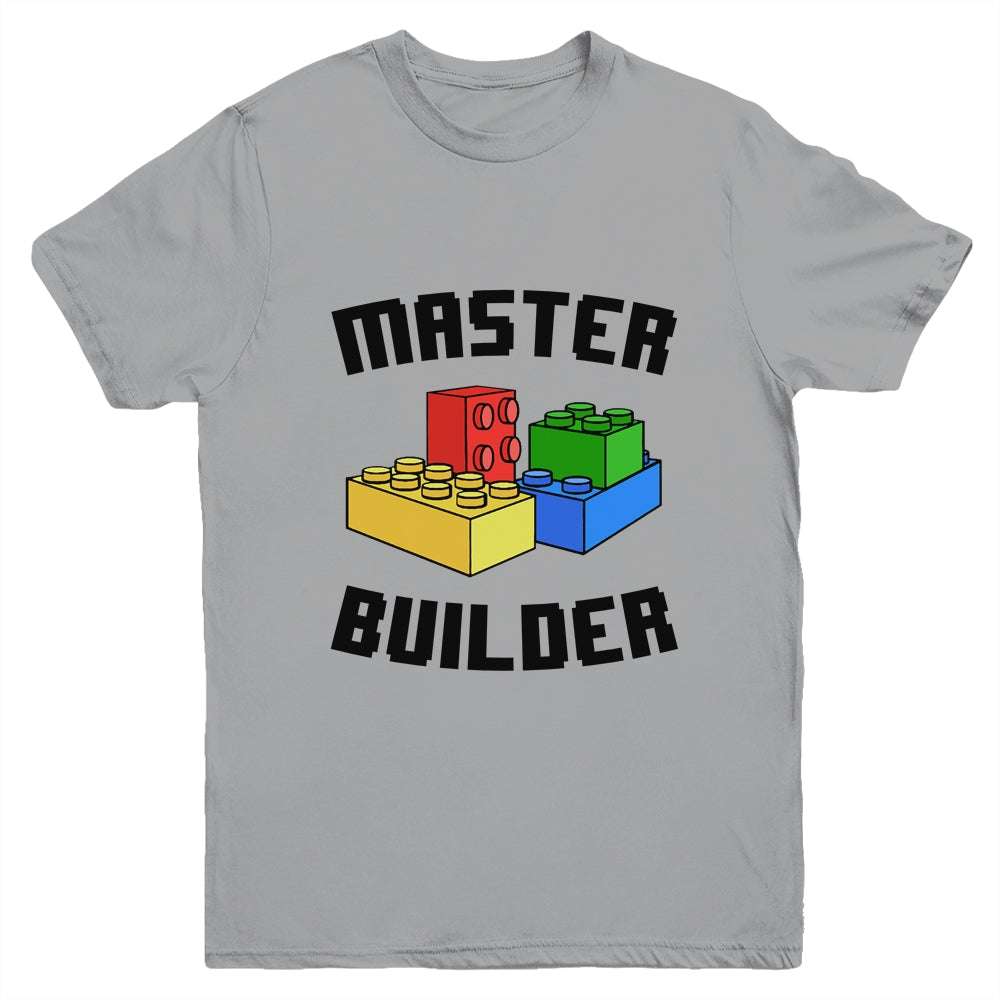 Cool Master Builder Funny Building Blocks Women Men Youth Shirt | siriusteestore