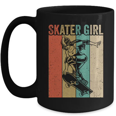 Cool Skater Art Women Girls Skateboarding Skateboard Skating Mug | siriusteestore