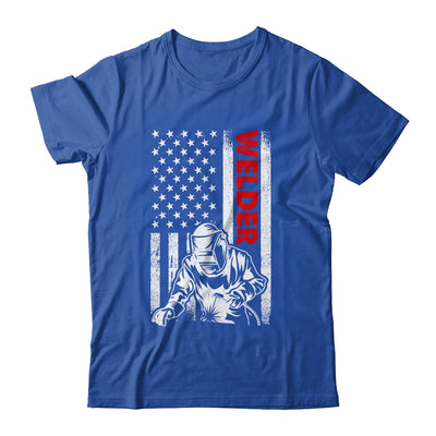 Cool Welder Design For Men Welder Welding Metalwork Us Flag Shirt & Hoodie | siriusteestore
