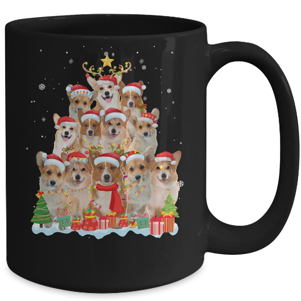 Corgi Christmas Tree Pajama Xmas Mug | siriusteestore