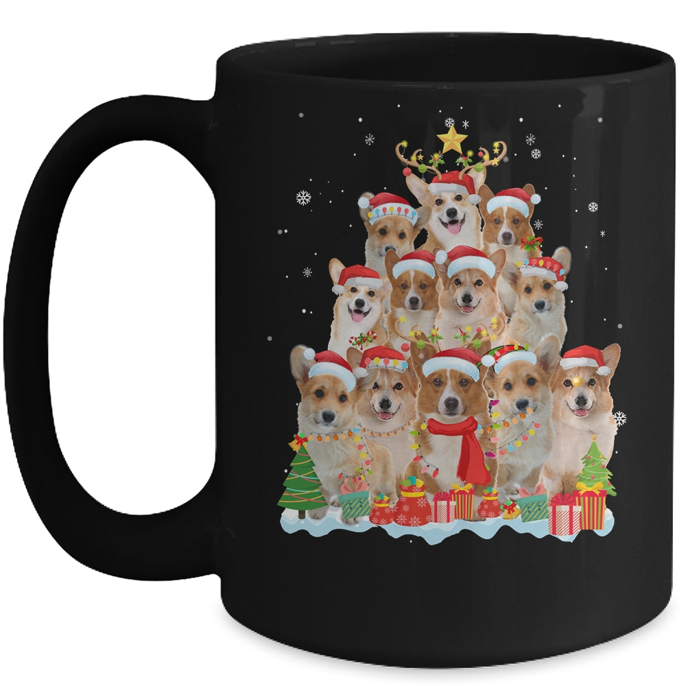 Corgi Christmas Tree Pajama Xmas Mug | siriusteestore
