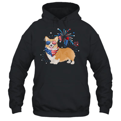 Corgi Dog American USA Flag 4th of July Men women Lover Shirt & Tank Top | siriusteestore