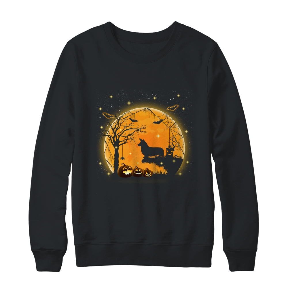 Corgi Dog And Moon Funny Halloween Costume Gift Shirt & Sweatshirt | siriusteestore