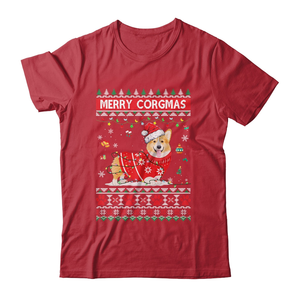 Corgi Dog Merry Corgmas Santa Corgi Ugly Christmas Xmas Shirt & Sweatshirt | siriusteestore