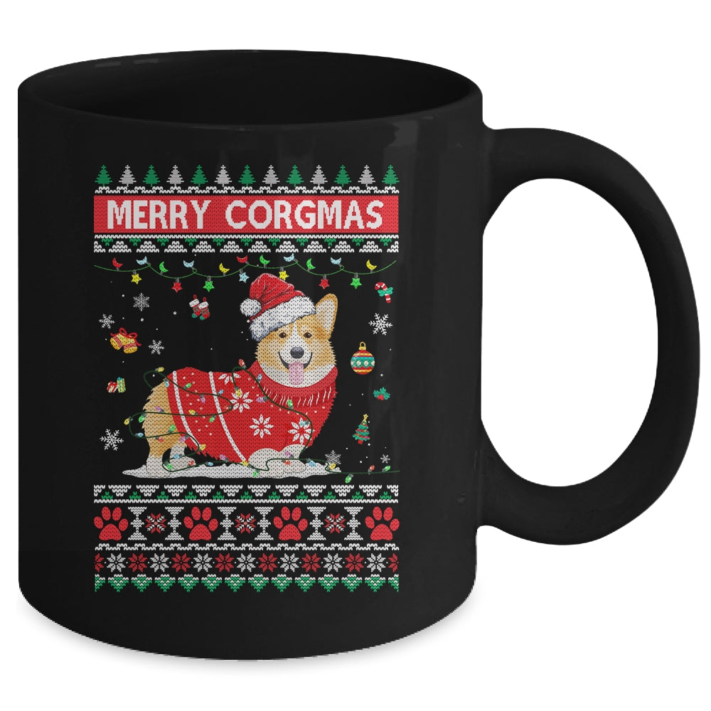 Corgi Dog Merry Corgmas Santa Corgi Ugly Christmas Xmas Mug | siriusteestore
