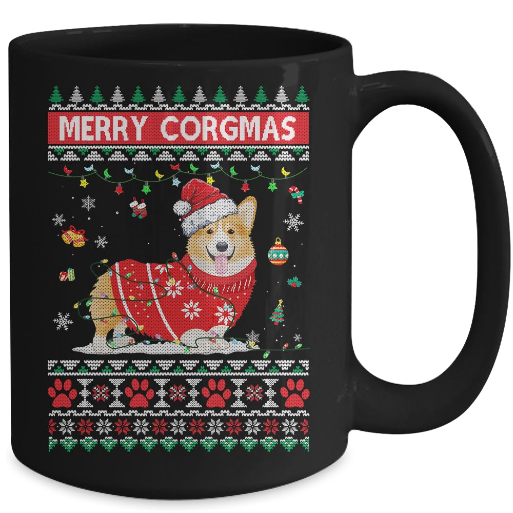 Corgi Dog Merry Corgmas Santa Corgi Ugly Christmas Xmas Mug | siriusteestore