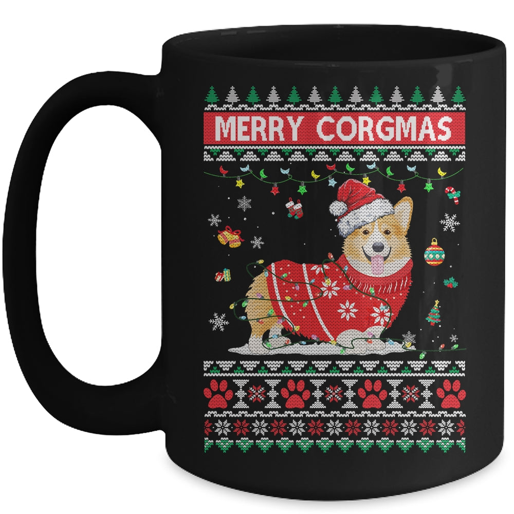 Corgi Dog Merry Corgmas Santa Corgi Ugly Christmas Xmas Mug | siriusteestore