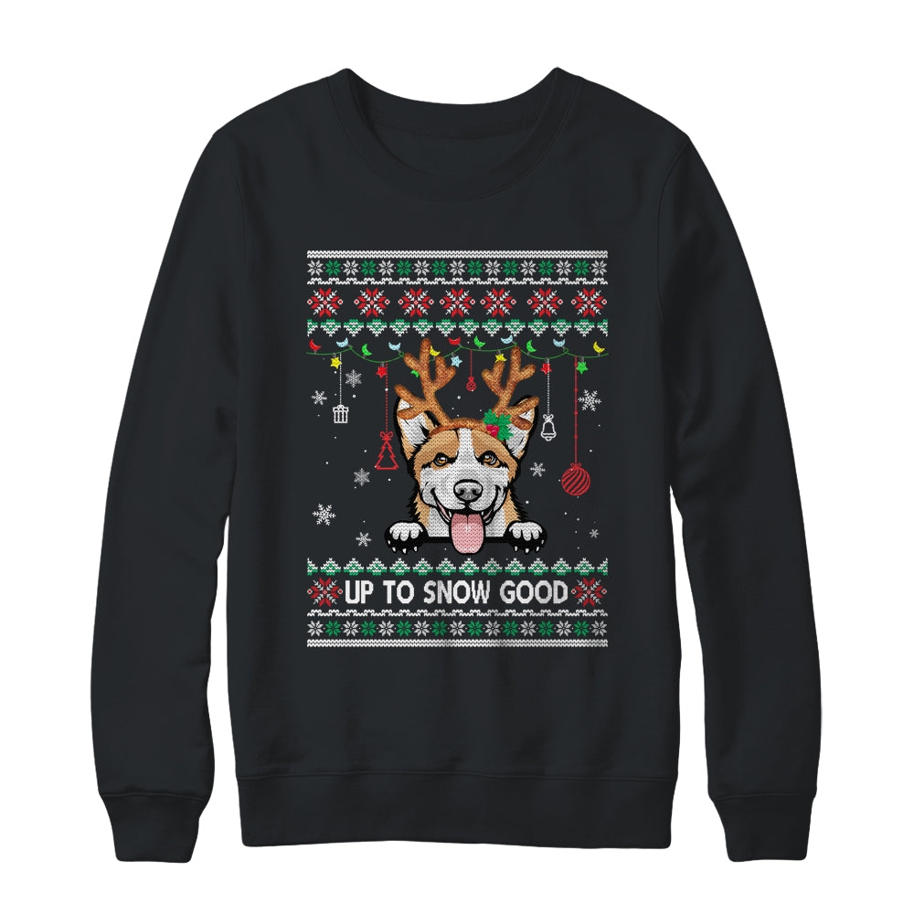 Corgi Dog Reindeer Ugly Christmas Xmas Shirt & Sweatshirt | siriusteestore