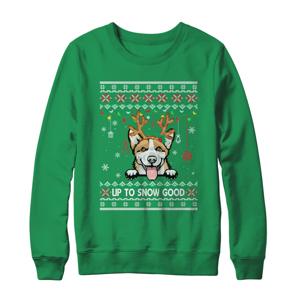 Corgi Dog Reindeer Ugly Christmas Xmas Shirt & Sweatshirt | siriusteestore