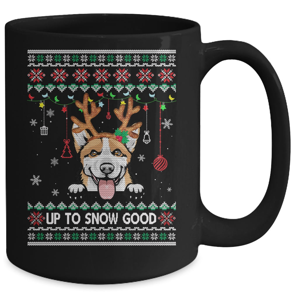 Corgi Dog Reindeer Ugly Christmas Xmas Mug | siriusteestore