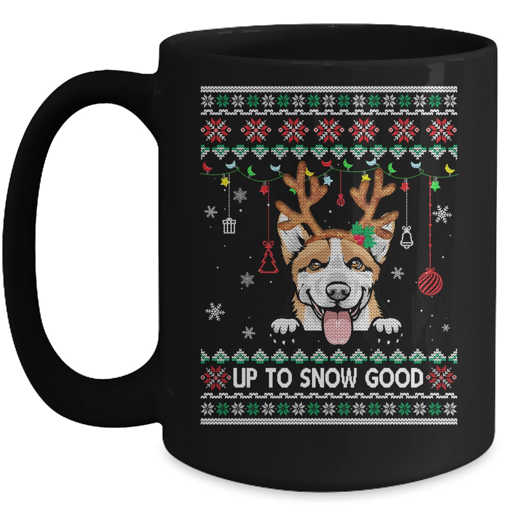 Corgi Dog Reindeer Ugly Christmas Xmas Mug | siriusteestore
