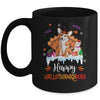 Corgi Happy HalloThanksMas Halloween Thanksgiving Christmas Mug | siriusteestore