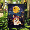 Corgi Witch Halloween Flag Castle Background For Dog Lover Home | siriusteestore