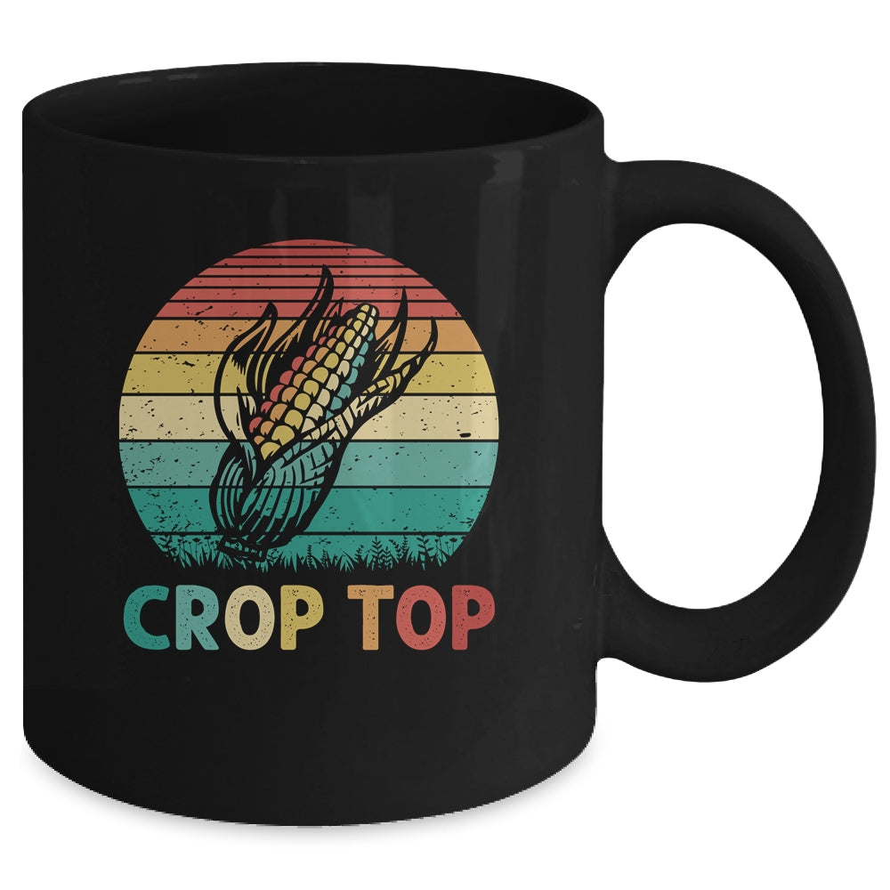 Corn Crop Top Funny Farmer Farming Corn Lover Summer Retro Mug | siriusteestore