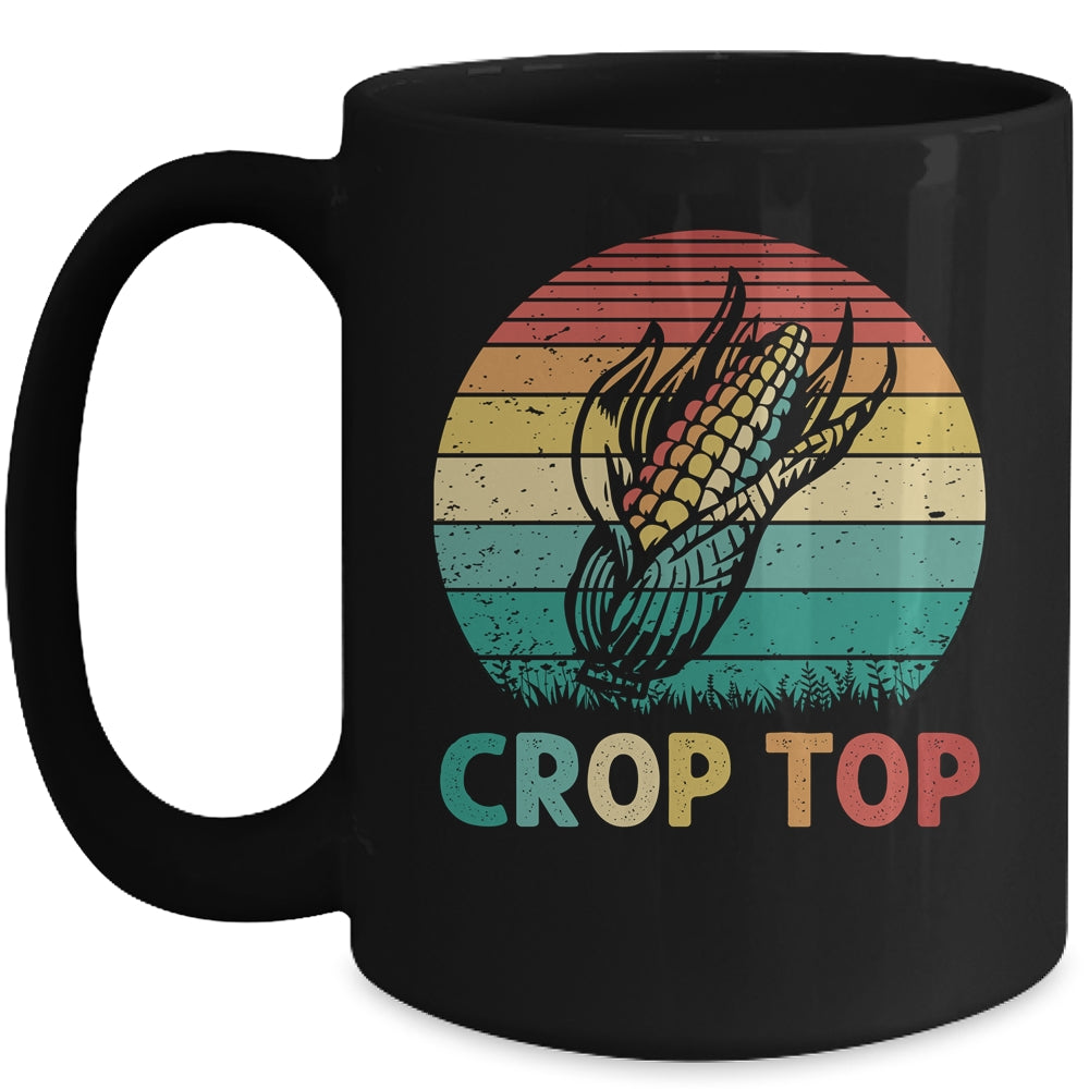 Corn Crop Top Funny Farmer Farming Corn Lover Summer Retro Mug | siriusteestore