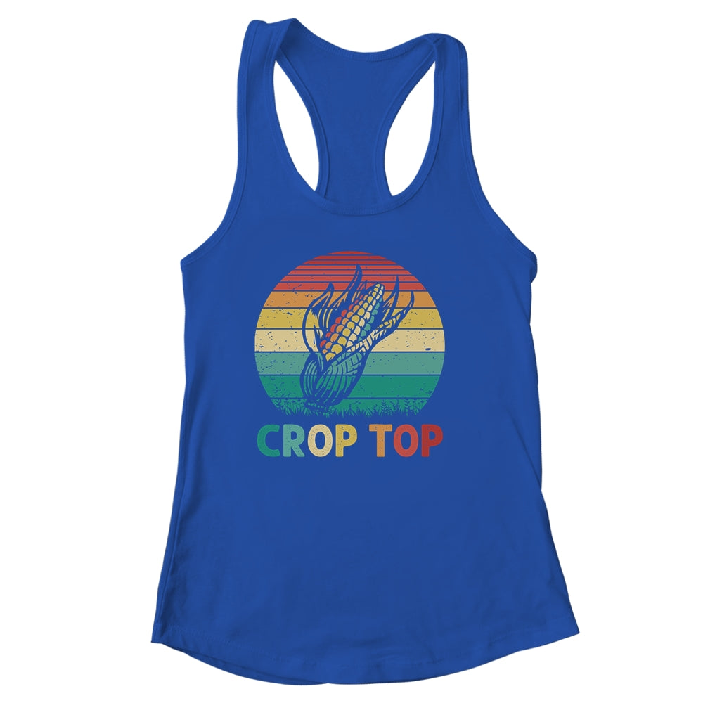 Corn Crop Top Funny Farmer Farming Corn Lover Summer Retro Shirt & Tank Top | siriusteestore
