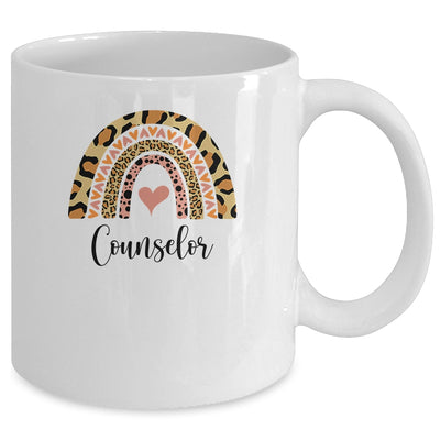 Counselor Rainbow Leopard Funny School Counselor Mug | siriusteestore