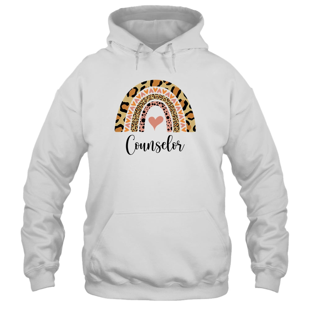 Counselor Rainbow Leopard Funny School Counselor Shirt & Tank Top | siriusteestore