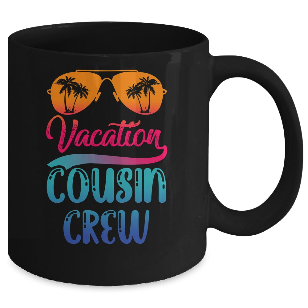 Cousin Crew Family Summer Vacation Beach Cruise Sunglasses Mug | siriusteestore