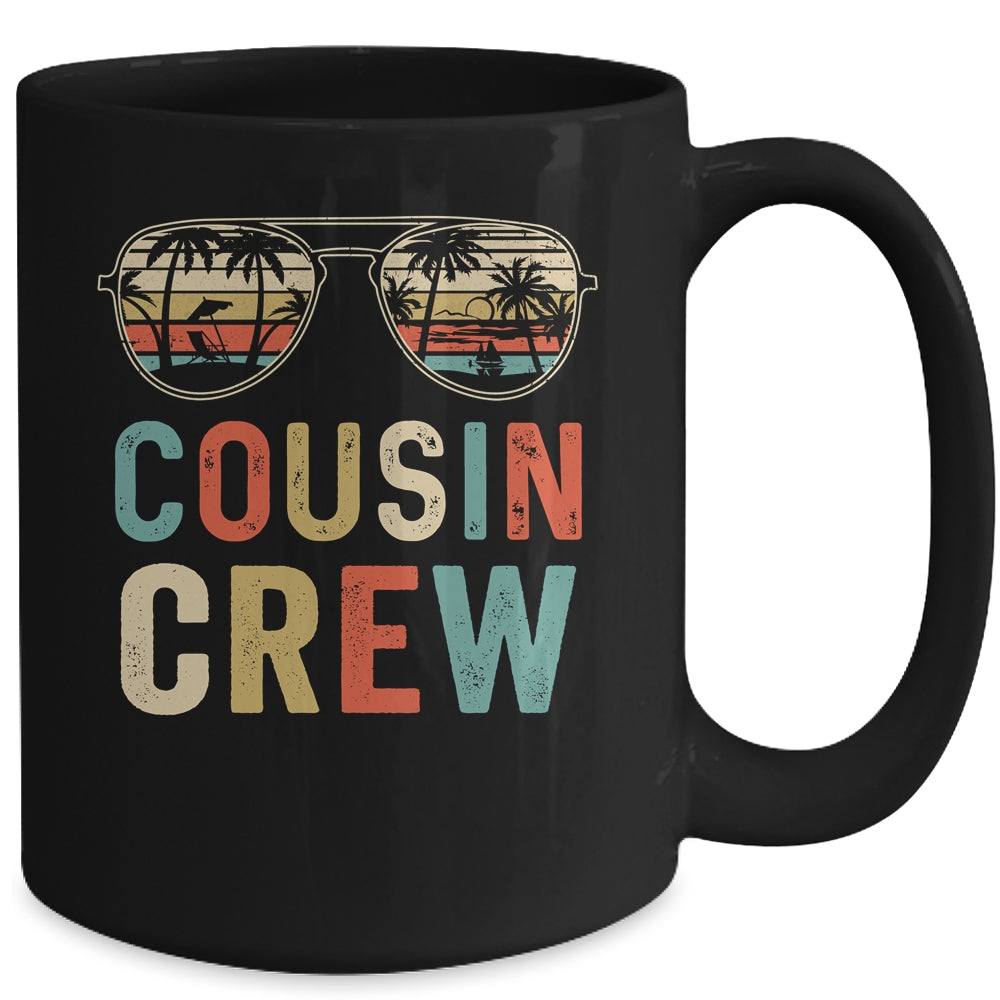 Cousin Crew Family Vacation Summer Vacation Beach Sunglasses Mug | siriusteestore
