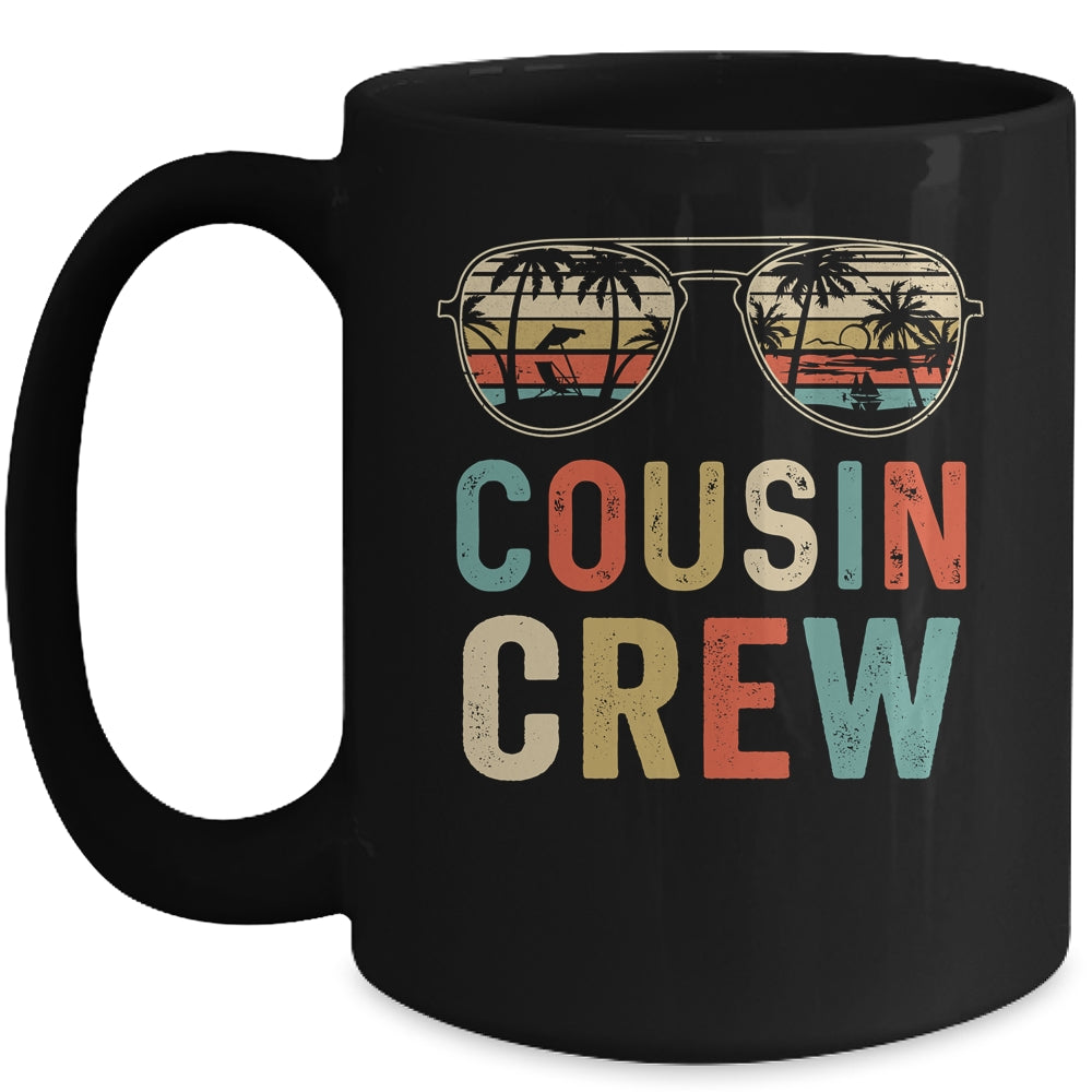 Cousin Crew Family Vacation Summer Vacation Beach Sunglasses Mug | siriusteestore