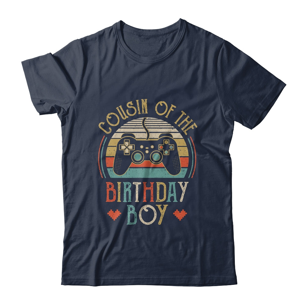 Cousin Of The Birthday Boy Vintage Matching Gamer Birthday Shirt & Hoodie | siriusteestore