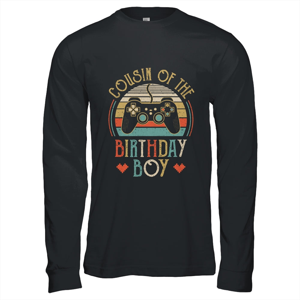 Cousin Of The Birthday Boy Vintage Matching Gamer Birthday Shirt & Hoodie | siriusteestore