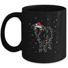 Cow Christmas Light Tree Cow Xmas Snow Lover Mug | siriusteestore