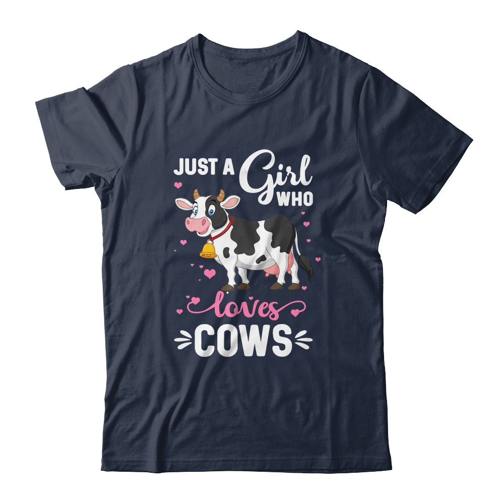 Cow Just A Girl Who Loves Cows Farmer Shirt & Tank Top | siriusteestore