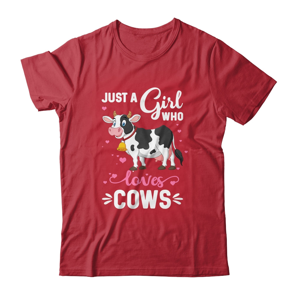Cow Just A Girl Who Loves Cows Farmer Shirt & Tank Top | siriusteestore