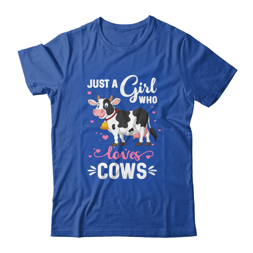 Cow Just A Girl Who Loves Cows Farmer Shirt & Tank Top | siriusteestore