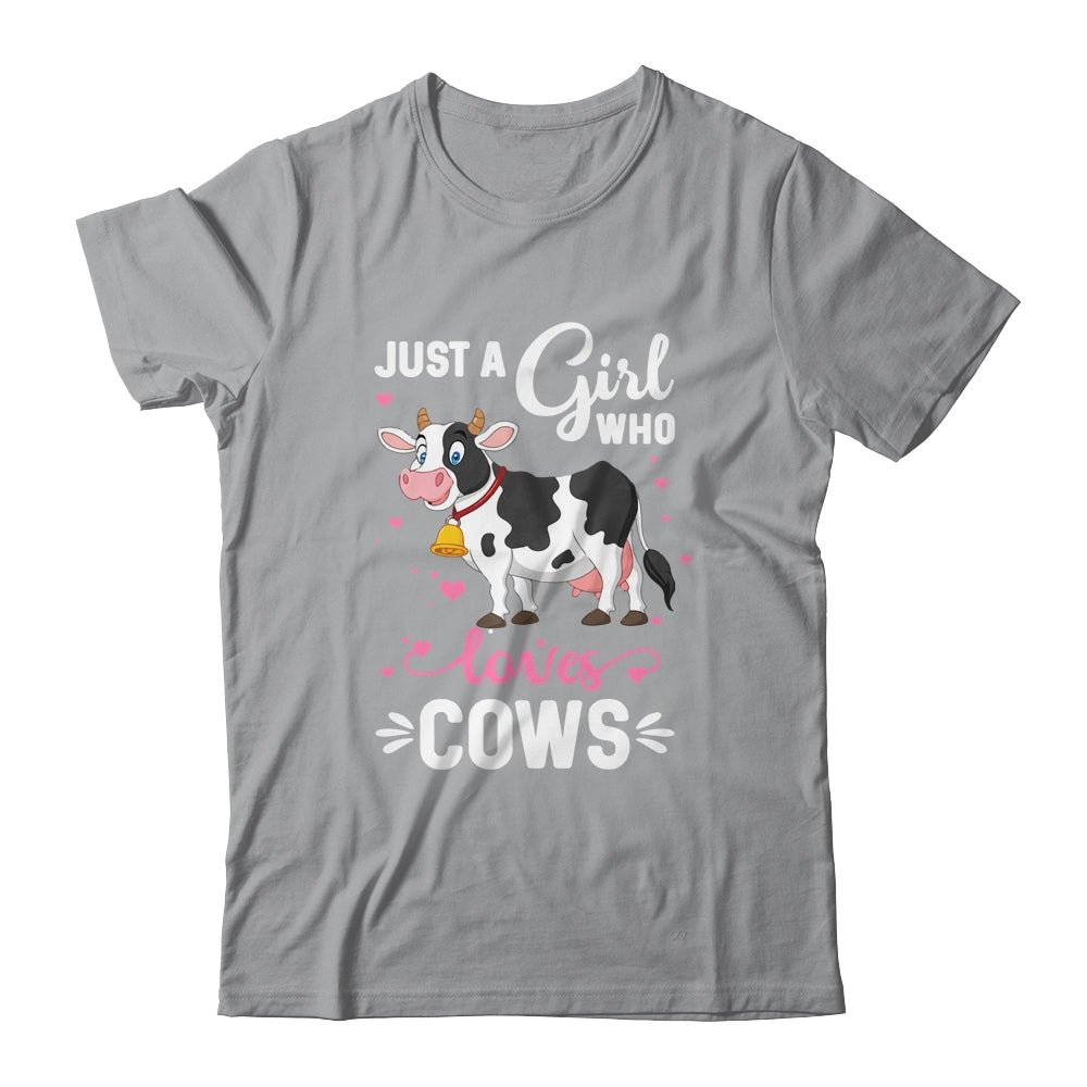 Cow Just A Girl Who Loves Cows Farmer Shirt & Tank Top | siriusteestore
