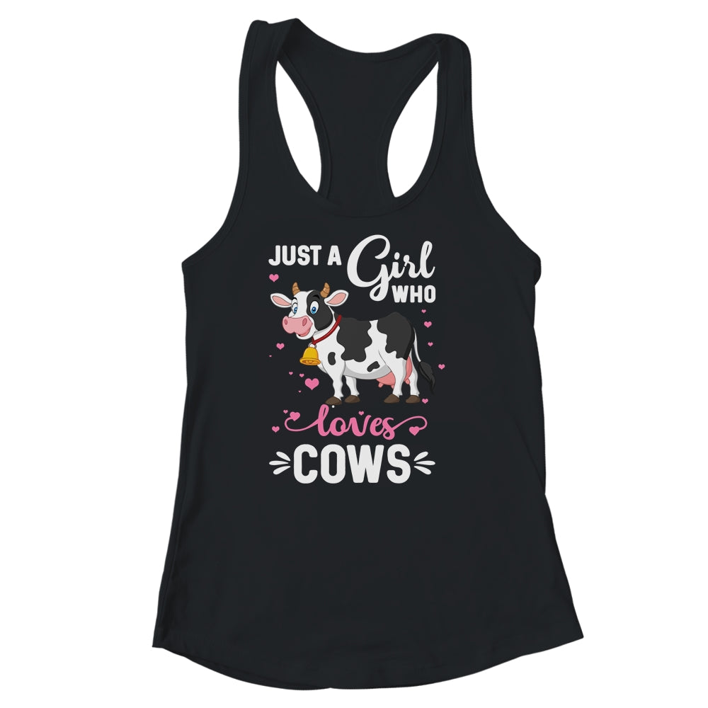 Cow Just A Girl Who Loves Cows Farmer Shirt & Tank Top | siriusteestore