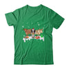 Cow Reindeer Santa Hat Christmas Light Funny Cows Lover Xmas Shirt & Sweatshirt | siriusteestore