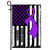 Crohns Disease Awareness America Flag Purple Ribbon | siriusteestore