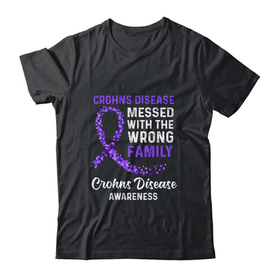 Crohns Disease Awareness Messed With The Wrong Family Support Shirt & Hoodie | siriusteestore