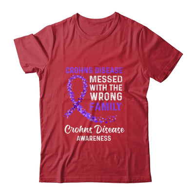 Crohns Disease Awareness Messed With The Wrong Family Support Shirt & Hoodie | siriusteestore