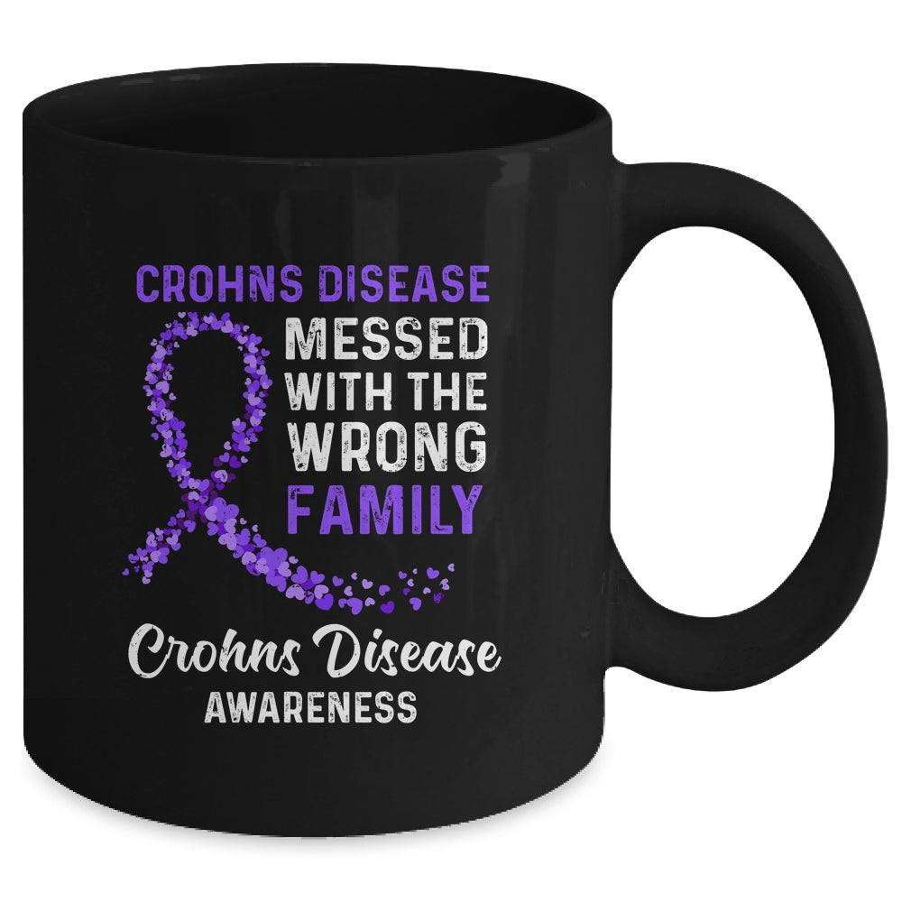 Crohns Disease Awareness Messed With The Wrong Family Support Mug | siriusteestore