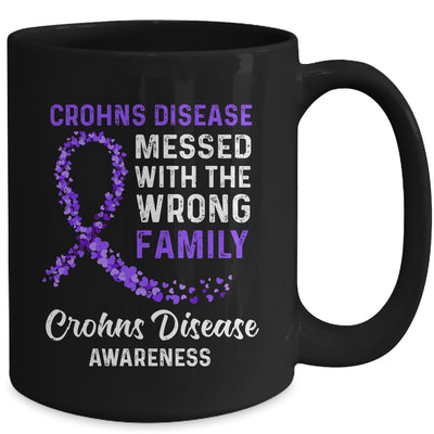 Crohns Disease Awareness Messed With The Wrong Family Support Mug | siriusteestore